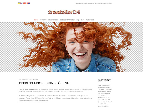 Webseite freisteller24.de (nicht aktiv)