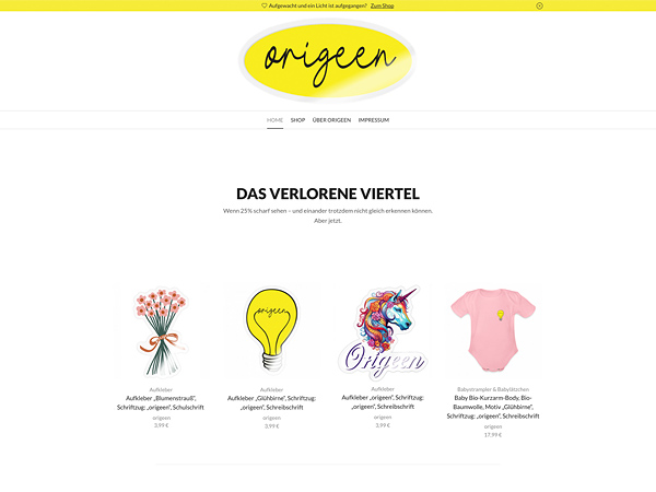 Webseite origeen.de (aktiv)